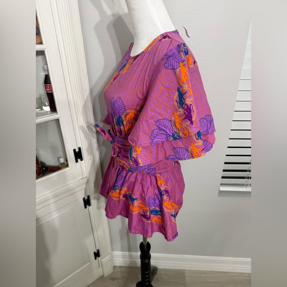 Disney Parks Marvel Black Panther World of Wakanda Woven Tunic Blouse - Picture 2 of 6